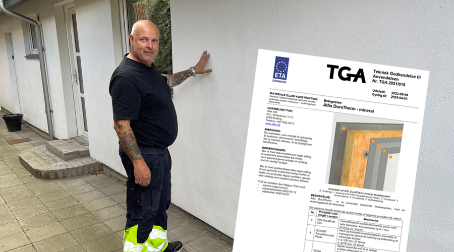 New Danish TGA approval for façade insulation with render